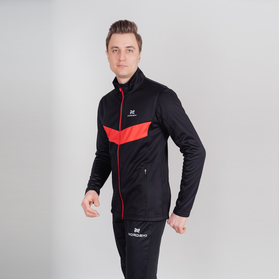 Мужской утепленный лыжный костюм Nordski Base Premium red-black - 4