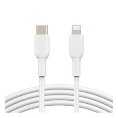 Кабель Belkin BoostCharge USB-C to Lightning Cable, 1м, белый