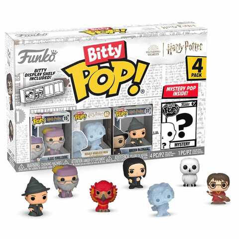 Funko Bitty POP! Harry Potter S3 (Dumbledore + Headless Nick + McGonagal + Mystery) 4PK