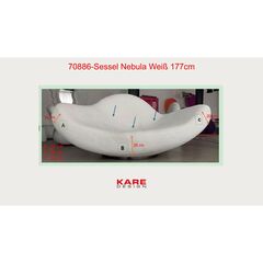 Кресло  KARE x Karim Rashid Nebula Yellow 177cm
