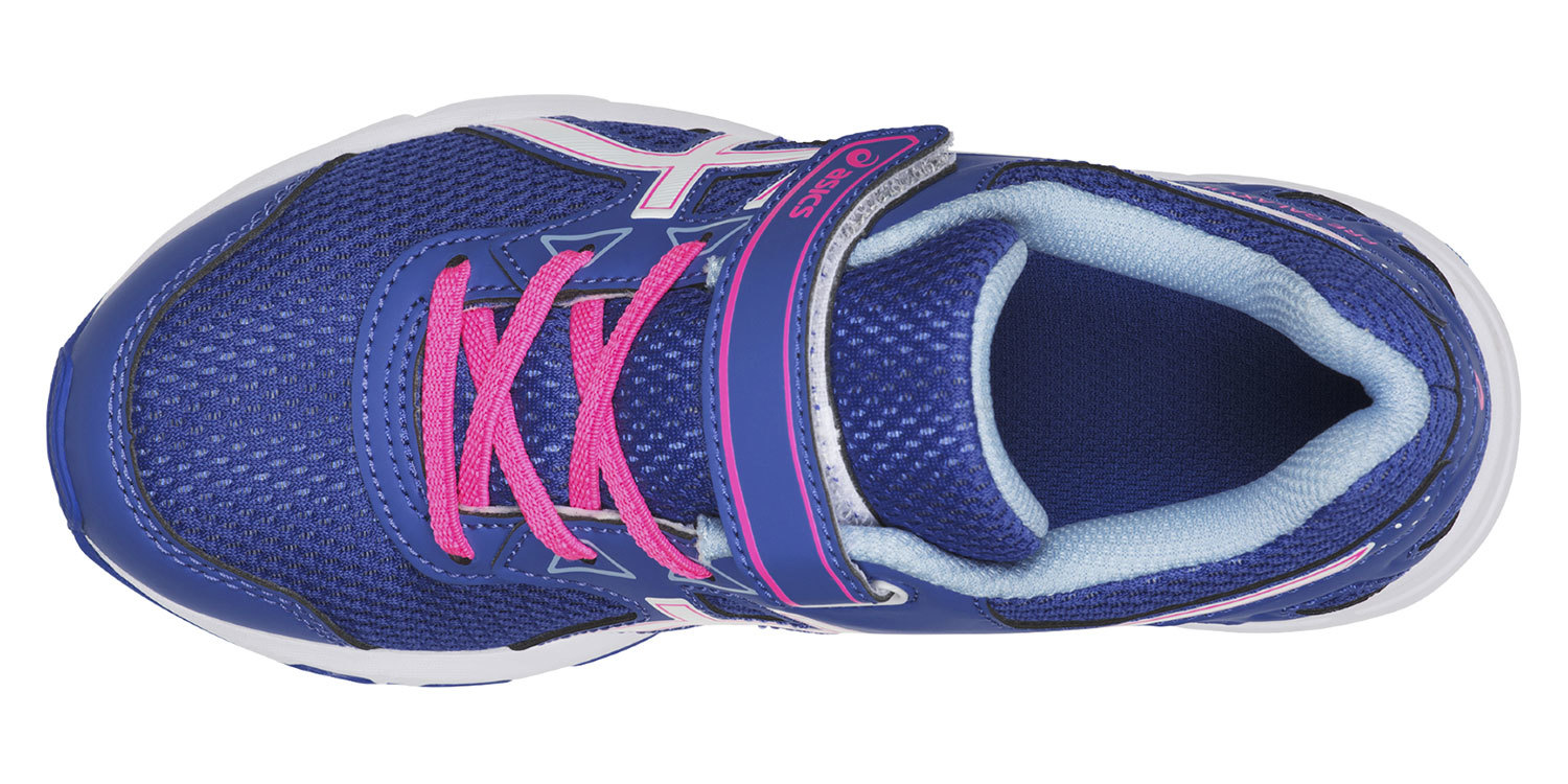 Asics Gel Galaxy 9 PS кроссовки для бега детские синие-розовые - 4