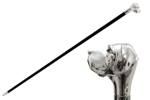 Купить онлайн Трость мужская Pasotti Silver Labrador Cane, Италия. в магазине Зонтофф.