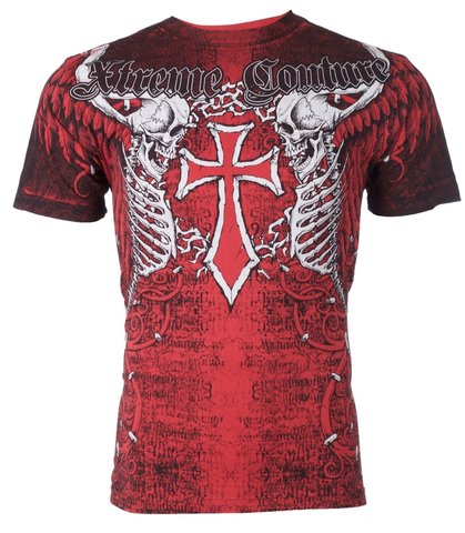 Xtreme Couture | Футболка мужская AFTERSHOCK RED X519 от Affliction перед