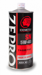 Синтетическое моторное масло IDEMITSU Zepro Racing 5W-40 1 л