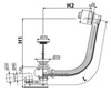 Alcaplast A51BM Слив-перелив