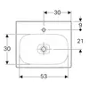Geberit Citterio 500.544.01.1 Раковина 60x50см, белый