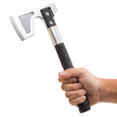 Фото Топор туристический Camp Axe - SOG CH1001, нержавеющая сталь, рукоять термопластик GRN, чёрный