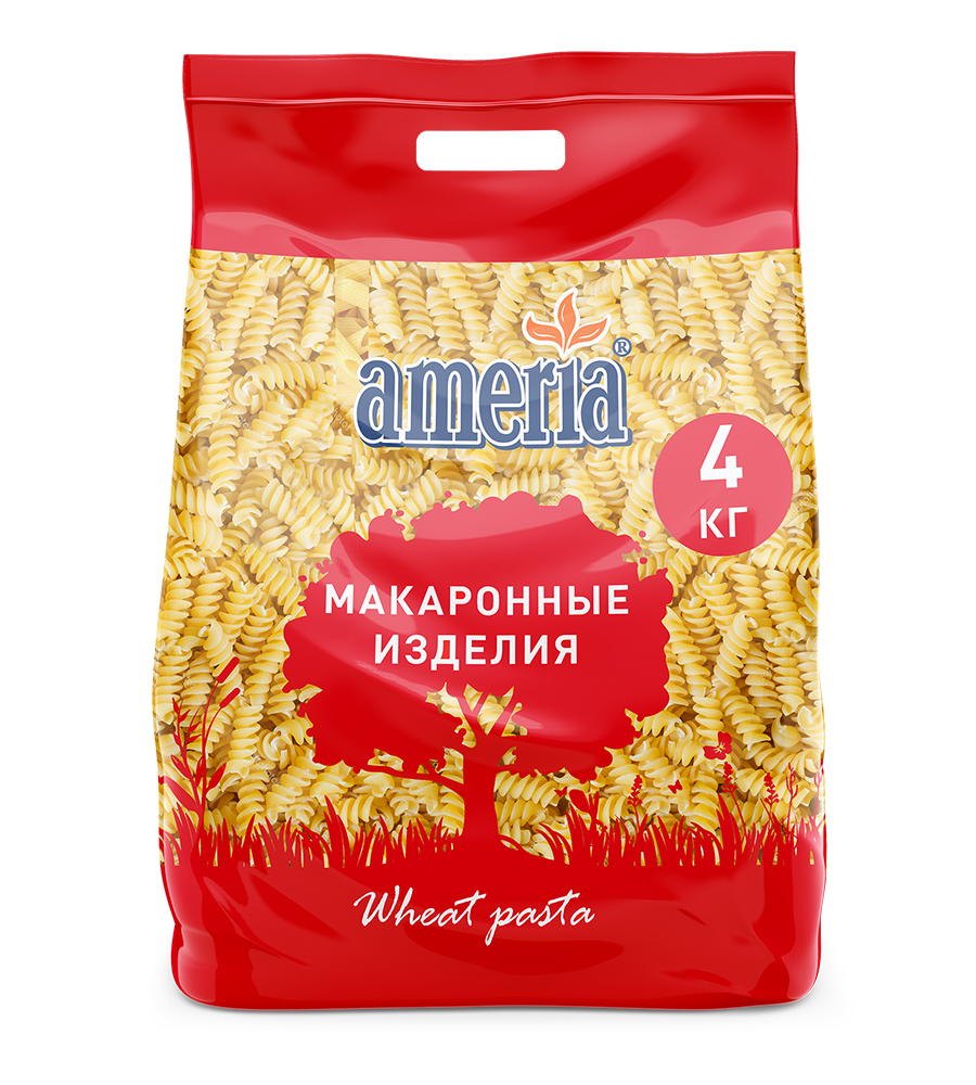 Макаронные изделия Америя Спиральки,4 кг.