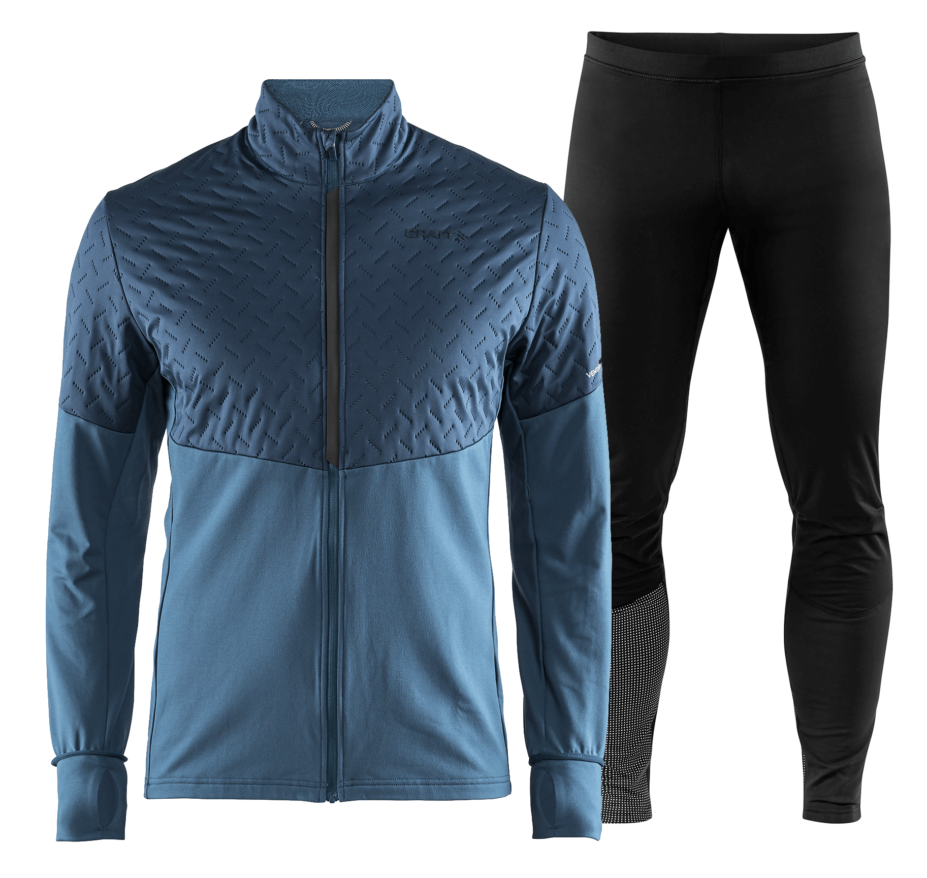 Craft Urban Run Wind мужской костюм для бега утепленный