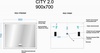 Sancos City 2.0 CI2.900 Зеркало с подсветкой, цвет: белый