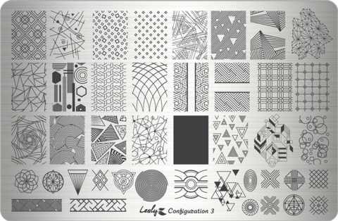LESLY Пластина для стемпинга Configuration 3