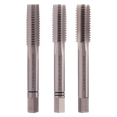 Метчик М12х1,75 (Комплект 3шт, левый) DIN352 HSSE 6h 75мм a=7,0 H-Tools 230120LiEHT