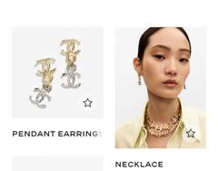 Колье-чокер CHANEL из логотипов коллекция spring summer 26/27