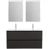 BelBagno UNO-1200-4C-SO-GSO База под раковину подвесная с фрезерованными ручками по всей длине фасада с четырьмя выкатн. ящ.,Темно-Серый Мат.,1200x455x608