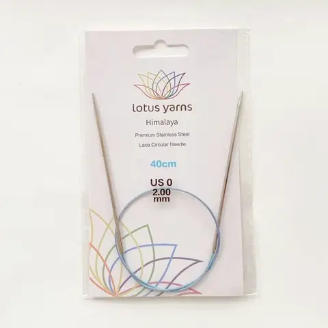 Спицы Lotus Yarns Himalaya Premium круговые 2 мм/40 см 14001