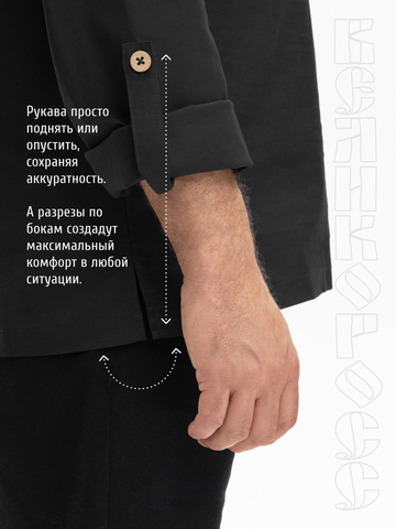 Рубаха-косоворотка цвета графит