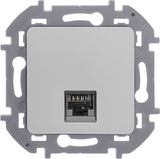 Розетка компьютерная RJ45 категория 5e UTP - Legrand Inspiria - алюминий — фото 1