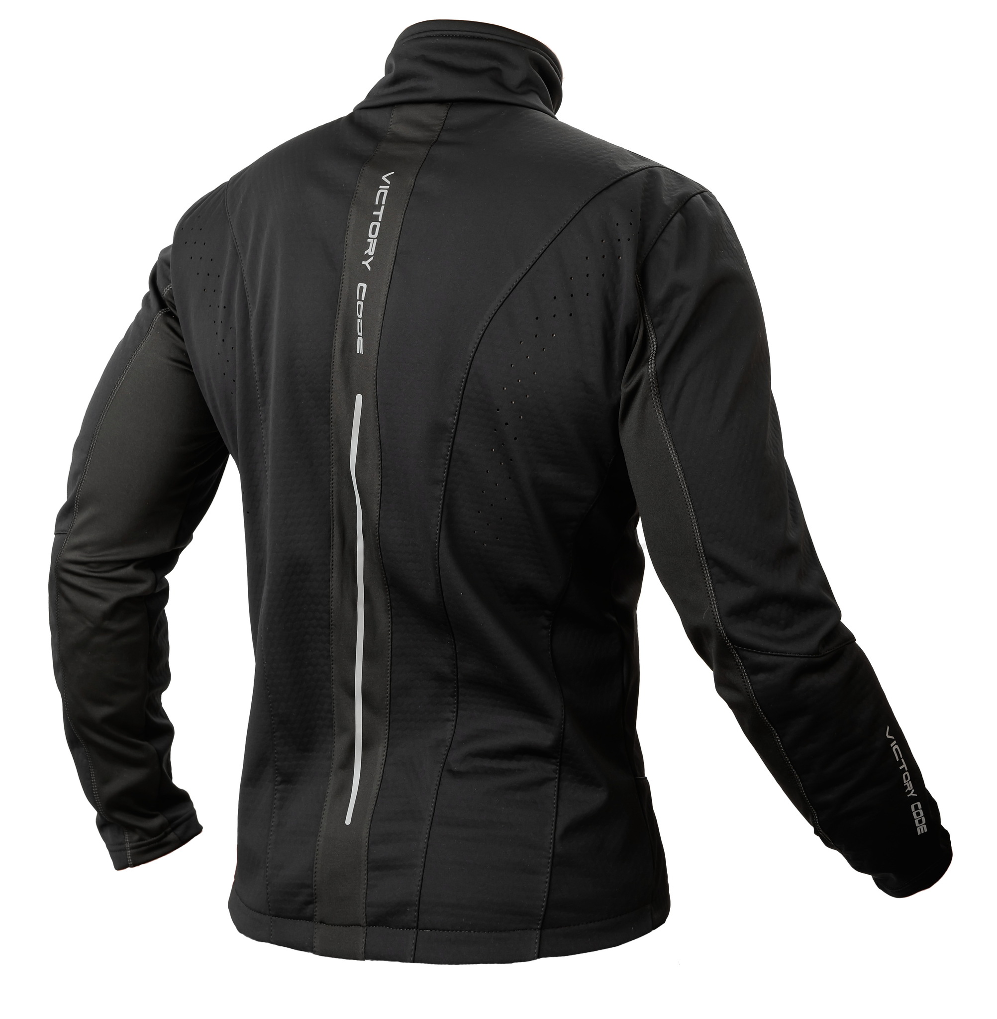 Victory Code Speed Up разминочная лыжная куртка black - 2
