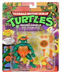 Экшн-фигурка TMNT Classic''4 Mutant Michelangelo w/ Storage Shell