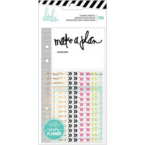 Внутренний блок для ежедневника Heidi Swapp Memory Planner Inserts With Stickers - 9,5х17 см -Events