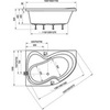 Ravak C221000000 Ванна ROSA II 170x105 L белая