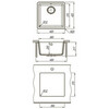 Lemark Sinara 9910063 Кухонная мойка 400-U подстольного монтажаиз кварцгранита цвет: Грей