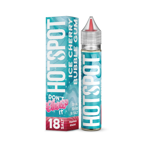 Жидкость HOTSPOT DONT Chew It Salt 1.8% 30 ml Ice Cherrry Bubble Gum - Жвачка Мятная вишня