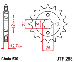 Звезда ведущая JTF288 15