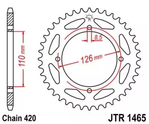 Звезда ведомая JTR1465 47