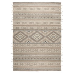 Ковер из хлопка, шерсти и джута с геометрическим орнаментом из коллекции ethnic, 160х230 см