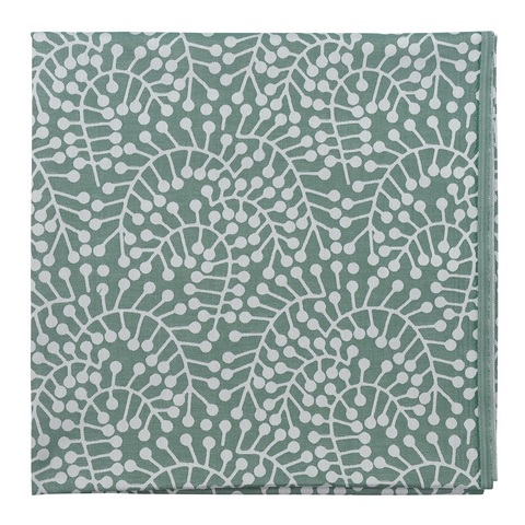 Скатерть из хлопка зеленого цвета с рисунком Спелая смородина, scandinavian touch, 180х260см