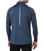 Asics Icon 1/2 Zip LS мужская рубашка для бега синяя - 2