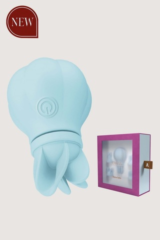Caress Blue Стимулятор клитора и интимных зон тела с 5 насадками