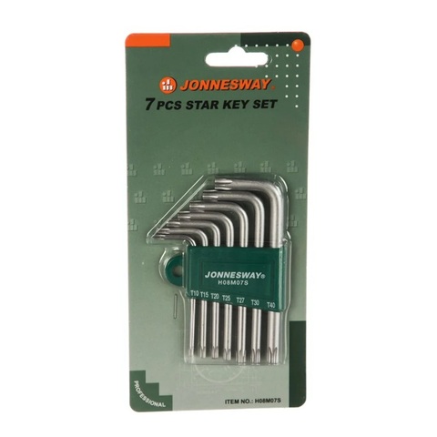 Jonnesway H08M07S Набор ключей торцевых TORX® Т10-40, 7 предметов 47099