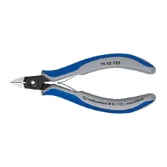 Прецизионные кусачки боковые для электроники чернёные 125 мм Knipex 79 42 125