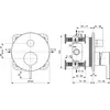 Ideal Standard A7383A5 Встраиваемый смеситель для ванны/душа Magnetic Grey / Магнетический Серый
