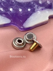 Ответные части для установочных кнопок серебро