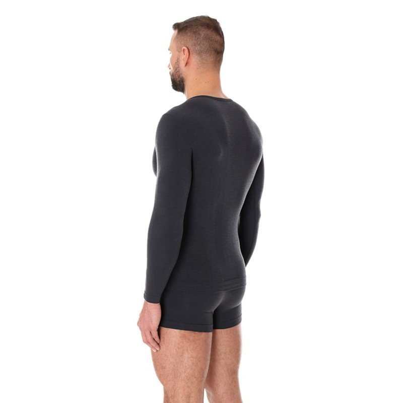 Термобелье мужское Brubeck Comfort Wool рубашка графит - 7