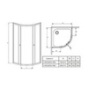 Radaway Classic 30000-01-01 Душевой уголок с раздвижными дверьми 90х90х185 см