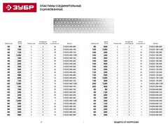ЗУБР ПС-2.0, 60 x 120 x 2 мм, цинк, соединительная пластина (310256-060-120) (20штук)