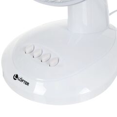Вентилятор настольный, Lofter, FT30-B6, 30 Вт, 3 скорости, поворотный 90 градусов, наклонный, белый, FT30-B6