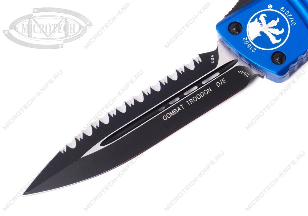Нож Microtech Combat Troodon 142-3BL 204P Full Serrated