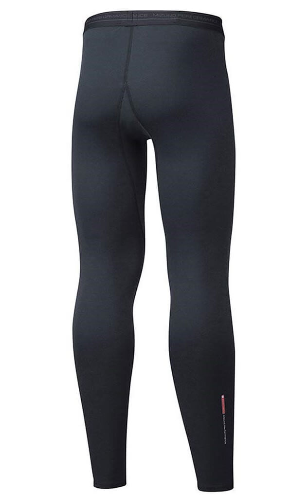 Mizuno Mid Weight-Light Long Tight термобелье кальсоны мужские черные - 2
