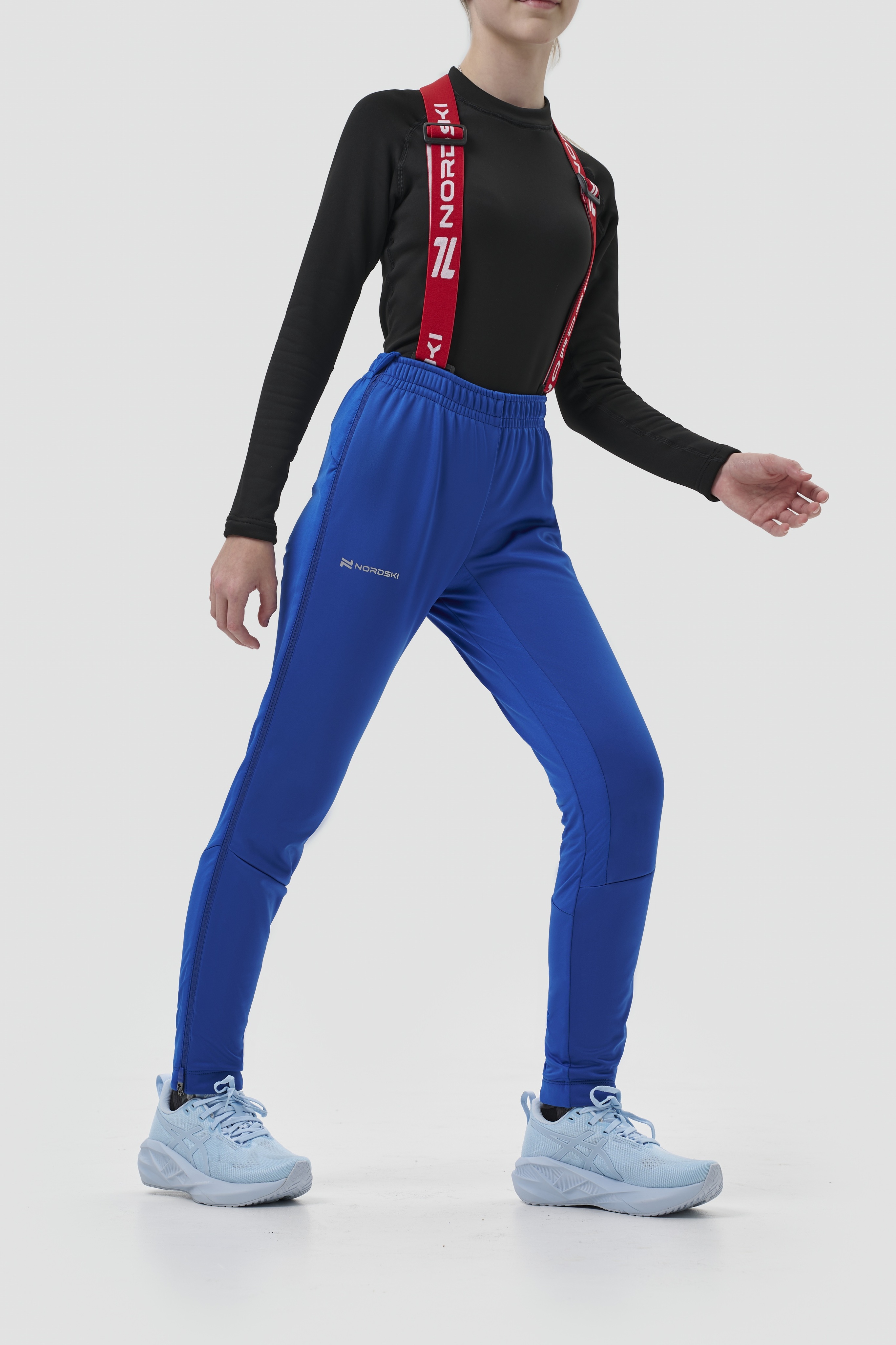 Детский тренировочный лыжный костюм Nordski Jr. Advance true blue-lime - 13