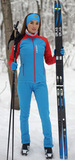 Детский утеплённый лыжный костюм Nordski Premium Blue/Red 2020