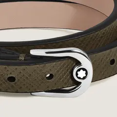 Браслет с пряжкой в ​​виде подковы из кожи Sartorial, хаки