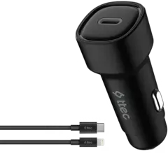 Зарядное устройство TTEC SmartCharger PD USB-C 30W Car Fast Charger с каб USB-C - Lightning, черный