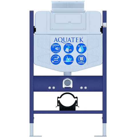 Aquatek INS-0000018 Монтажная рама для подв унитаза 800*500*150 с верхней кнопкой смыва (совместима только с панелями TDI)