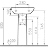 VitrA S20 5529B003-0156 Пьедестал для раковины