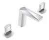 Boheme Venturo 150-WCR-ICE Смеситель для раковины на 3 отверстия, цвет: белый, хром